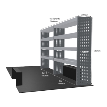 MR4 Express Range For Man TGE - Two Bays - Shelves only