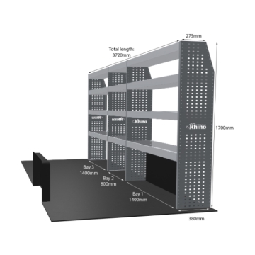 MR4 Express Range For Man TGE - Three Bays - Shelves only