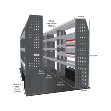 MR4 Express Range For L3H3 Man TGE 2017- Full Configuration - Drawers + Shelves