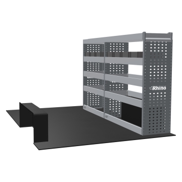 MR4 Express Range For Fiat Talento L1H1- Two Bays - Top Tray configuration with matting
