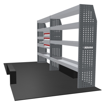 MR4 Express Range For L3H3 Vauxhall Movano 2010-2020 - Rear-Wheel Drive - Two Bays - Drawers + Shelves