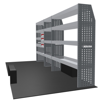 MR4 Express Range For L4H3 Renault Master 2010-2024 - Rear-Wheel Drive - Three Bays - Drawers + Shelves