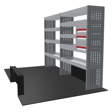 MR4 Express Range For L2H3 Ford Transit 2014 - Front-Wheel Drive - Two Bays - Drawers + Shelves