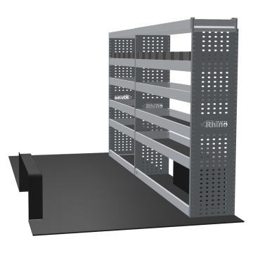MR4 Express Range For Ford Transit L3H2 Rear - Wheel-Drive - Two Bays - Top Tray configuration with matting