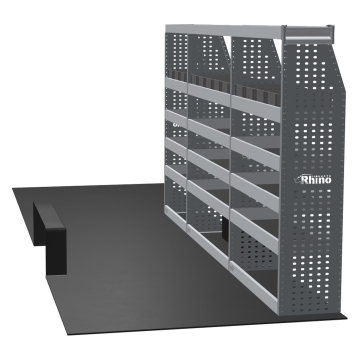 MR4 Express Range For Mercedes Sprinter L4H3- Three Bays - Top Tray configuration with matting