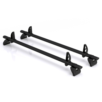 KammBar Black For Citroen Berlingo 2018 - Long Wheelbase - Low Roof (L2H1), 2 Aluminium Bars