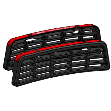 Plastic Tread Replacement Kit (Twin Black Step W/ Reverse Sensor Holes)