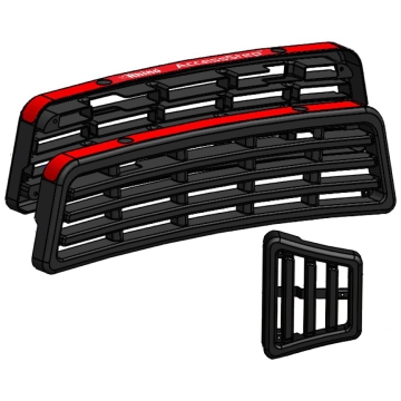 Plastic Tread Replacement Kit (Triple Black Step W/ Reverse Sensor Holes)