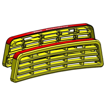 Plastic Tread Replacement Kit (Twin Yellow Step)